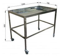 Стол ветеринарный вскрывочный СВВ 1200 из нержавеющей стали