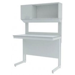 Стол лабораторный с шкафом-надстройкой